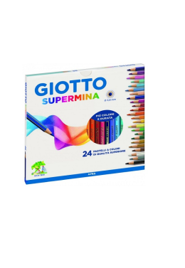 Estojo Lapis de Cor C/24 Supermina Giotto